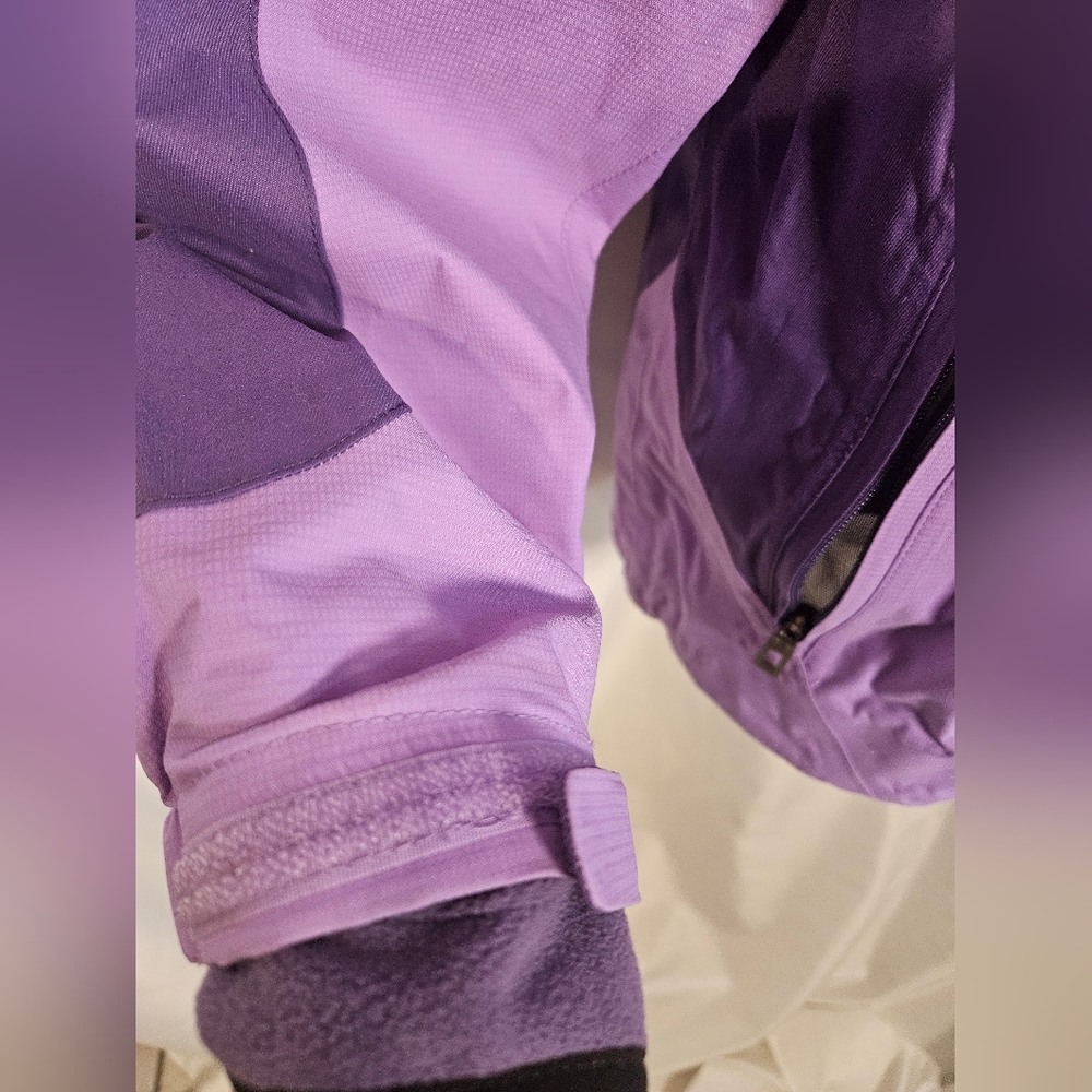 L.L.Bean Women’s Reg 3-in-1 Jacket Purple Polartec Fleece Liner Weather Channel - Picture 5 of 10